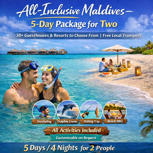 All-Inclusive Maldives Travel Package – 5 Days 4 Nights with Hotel Stay, Activities & Local Transport